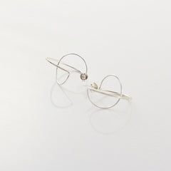 Mini Wiry Sphere Sterling Silver Studs