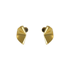 Irregular shape Gold Sterling Earrings