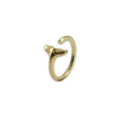 3D fishtail Gold Ring