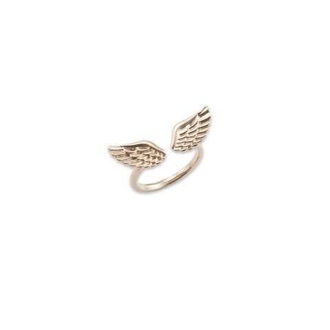 Eagle Wings Rose Gold Ring