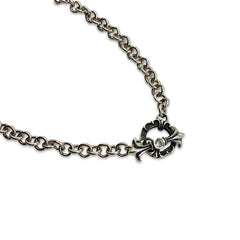 Fleur-De-Lys Sterling Silver Necklace Chain (24 inches)