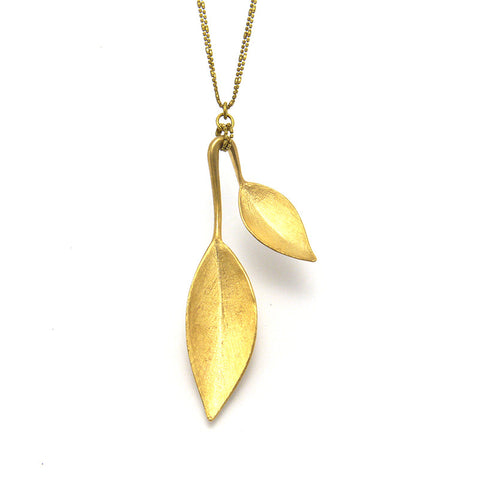 Magnolia Gold Long Necklace