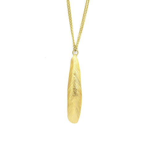 Linear Gold Long Necklace