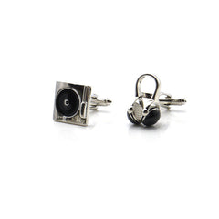 Headphone & Disc Player Cufflinks