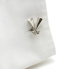 Wine Bottle Opener and Champagne Glass Cufflinks
