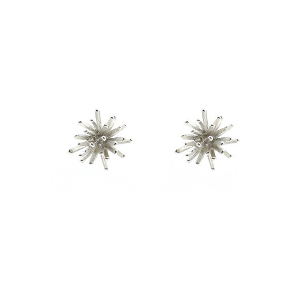 Sea Urchin Sterling Silver Studs
