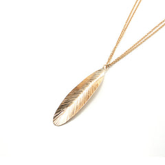 Linear Rose Gold Long Necklace