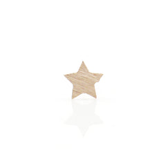 Single Star Rose Gold Sterling Silver Studs