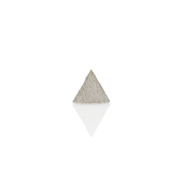 Single Triangle Sterling Silver Studs