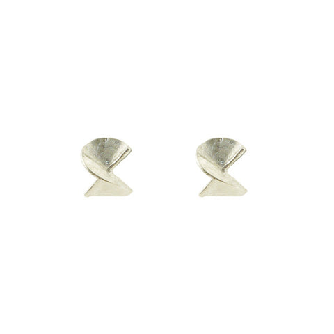 Twisted Drum Sterling Silver Studs