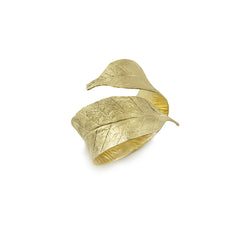 Whole Long Leaf Gold Sterling Sliver Bangle