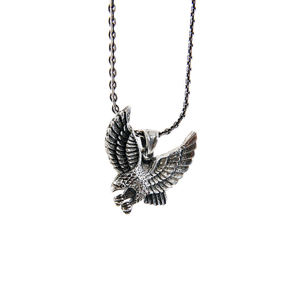 The Eagle with Open Wing Sterling Silver Necklace
