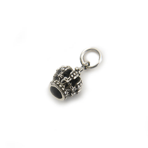 Small Gothic Crown Sterling SIlver Charm