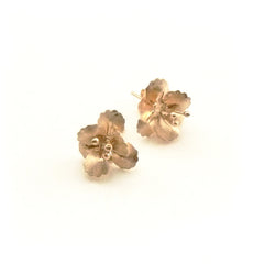 Eschscholzia Rose Gold Studs