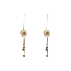 Campanula Bell Rose Gold Sterling Sliver Earrings