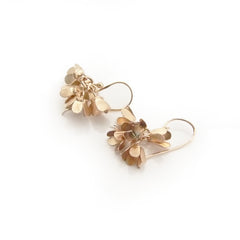 Mini Hydrangea Rose Gold Sterling Sliver Earrings