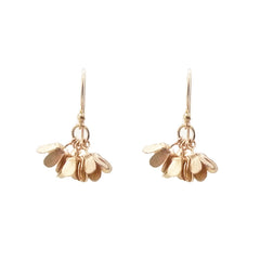 Mini Hydrangea Rose Gold Sterling Sliver Earrings