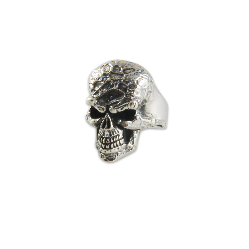 Big skull head Sterling Silver Ring